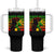 Rasta Mom Tumbler With Handle Jamaican Black Girls Flag Dreadlocks - Wonder Print Shop