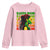 Rasta Mom Youth Sweatshirt Jamaican Black Girls Flag Dreadlocks - Wonder Print Shop