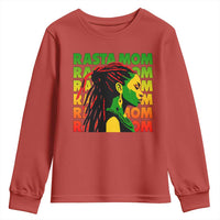 Rasta Mom Youth Sweatshirt Jamaican Black Girls Flag Dreadlocks - Wonder Print Shop