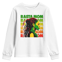 Rasta Mom Youth Sweatshirt Jamaican Black Girls Flag Dreadlocks - Wonder Print Shop