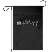4x4 Off Road Car Riding Vintage Pet Paw Heartbeat Garden Flag - Wonder Print Shop