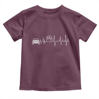 4x4 Off Road Car Riding Vintage Pet Paw Heartbeat Toddler T Shirt - Wonder Print Shop