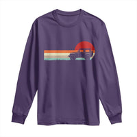 Off Road QUAD ATV Car Vintage Retro Sunset Long Sleeve Shirt - Wonder Print Shop