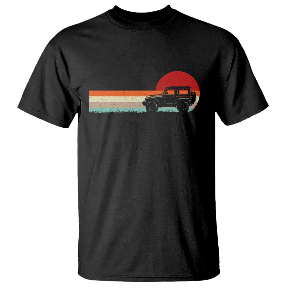 Off Road QUAD ATV Car Vintage Retro Sunset T Shirt - Wonder Print Shop