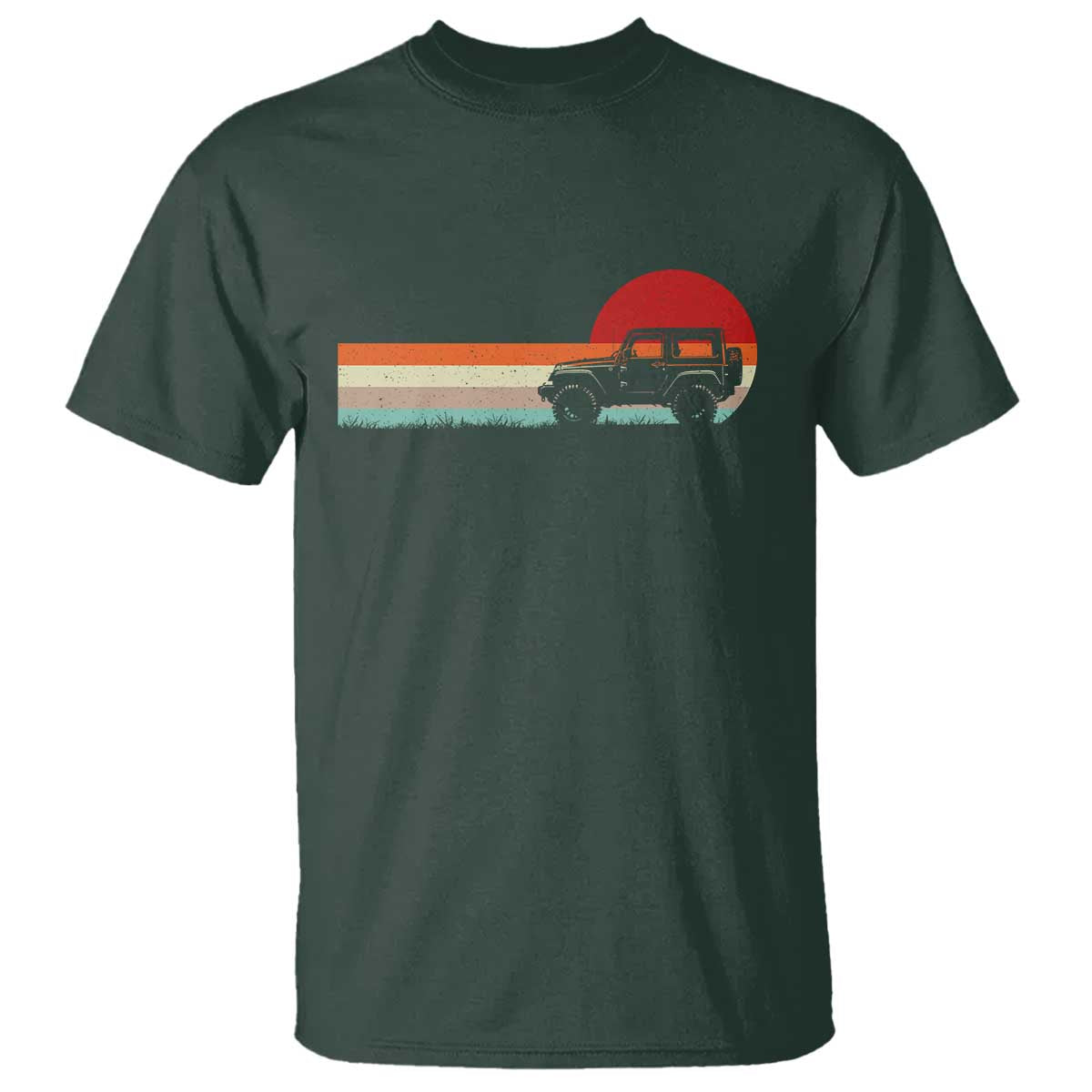 Off Road QUAD ATV Car Vintage Retro Sunset T Shirt - Wonder Print Shop