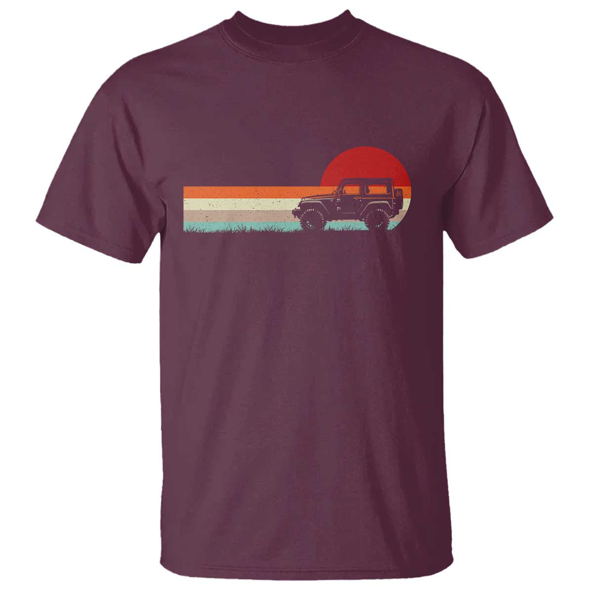 Off Road QUAD ATV Car Vintage Retro Sunset T Shirt - Wonder Print Shop
