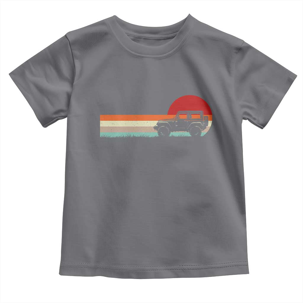 Off Road QUAD ATV Car Vintage Retro Sunset Toddler T Shirt - Wonder Print Shop