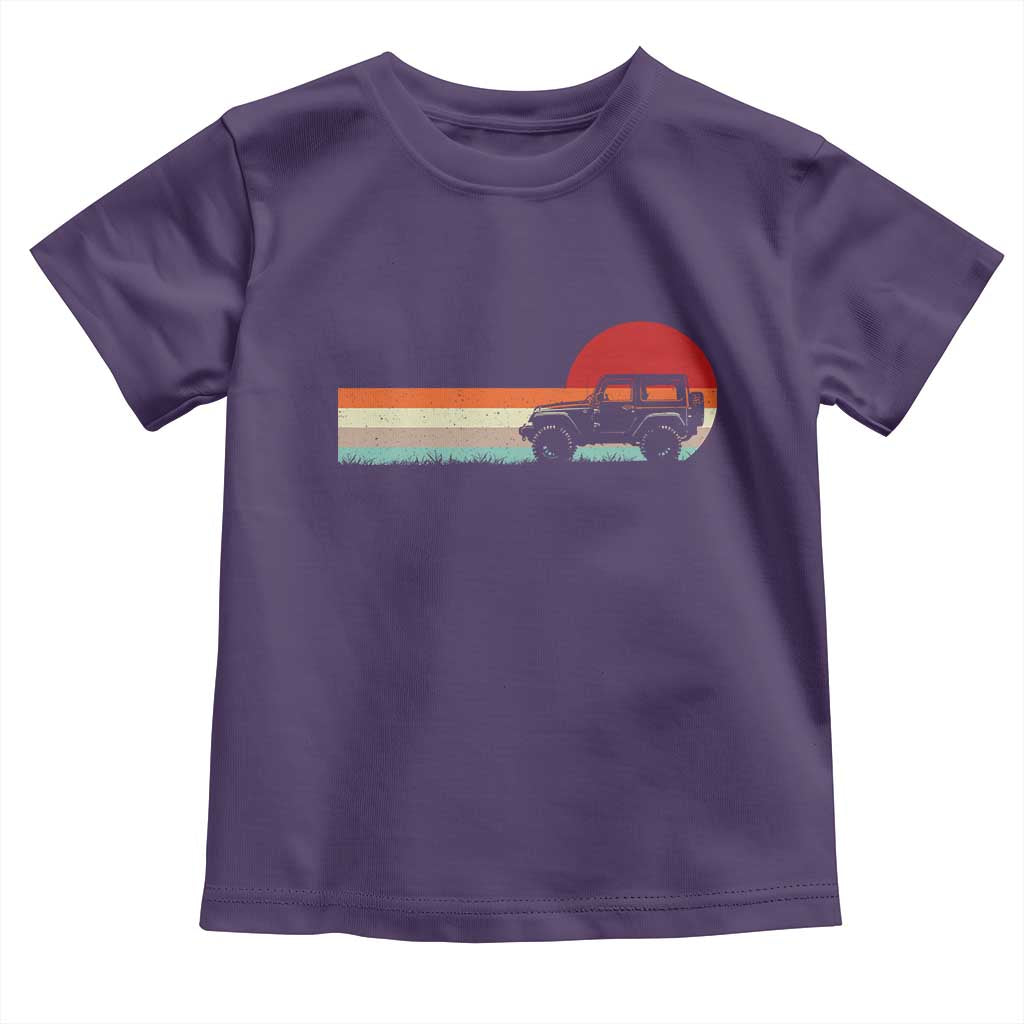 Off Road QUAD ATV Car Vintage Retro Sunset Toddler T Shirt - Wonder Print Shop