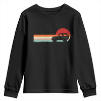 Off Road QUAD ATV Car Vintage Retro Sunset Youth Sweatshirt - Wonder Print Shop