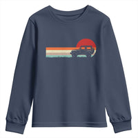 Off Road QUAD ATV Car Vintage Retro Sunset Youth Sweatshirt - Wonder Print Shop