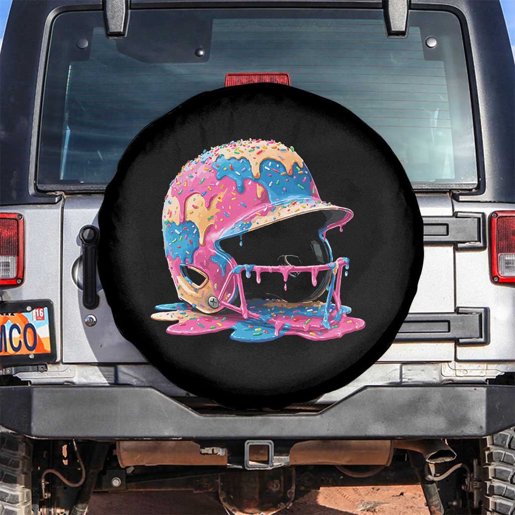 Funny Baseball Helmet Ice Cream Baseball Drip Spare Tire Cover - Wonder Print Shop