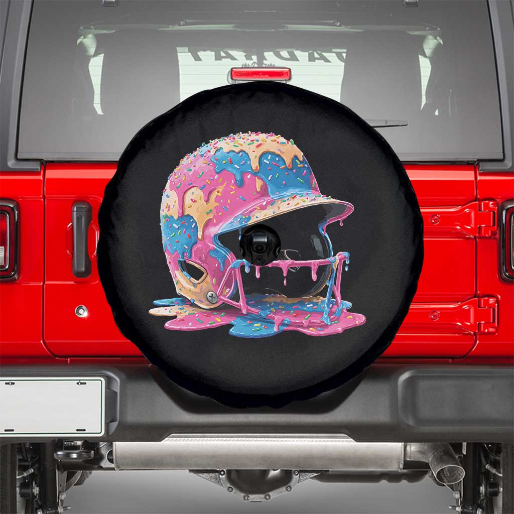 Funny Baseball Helmet Ice Cream Baseball Drip Spare Tire Cover - Wonder Print Shop