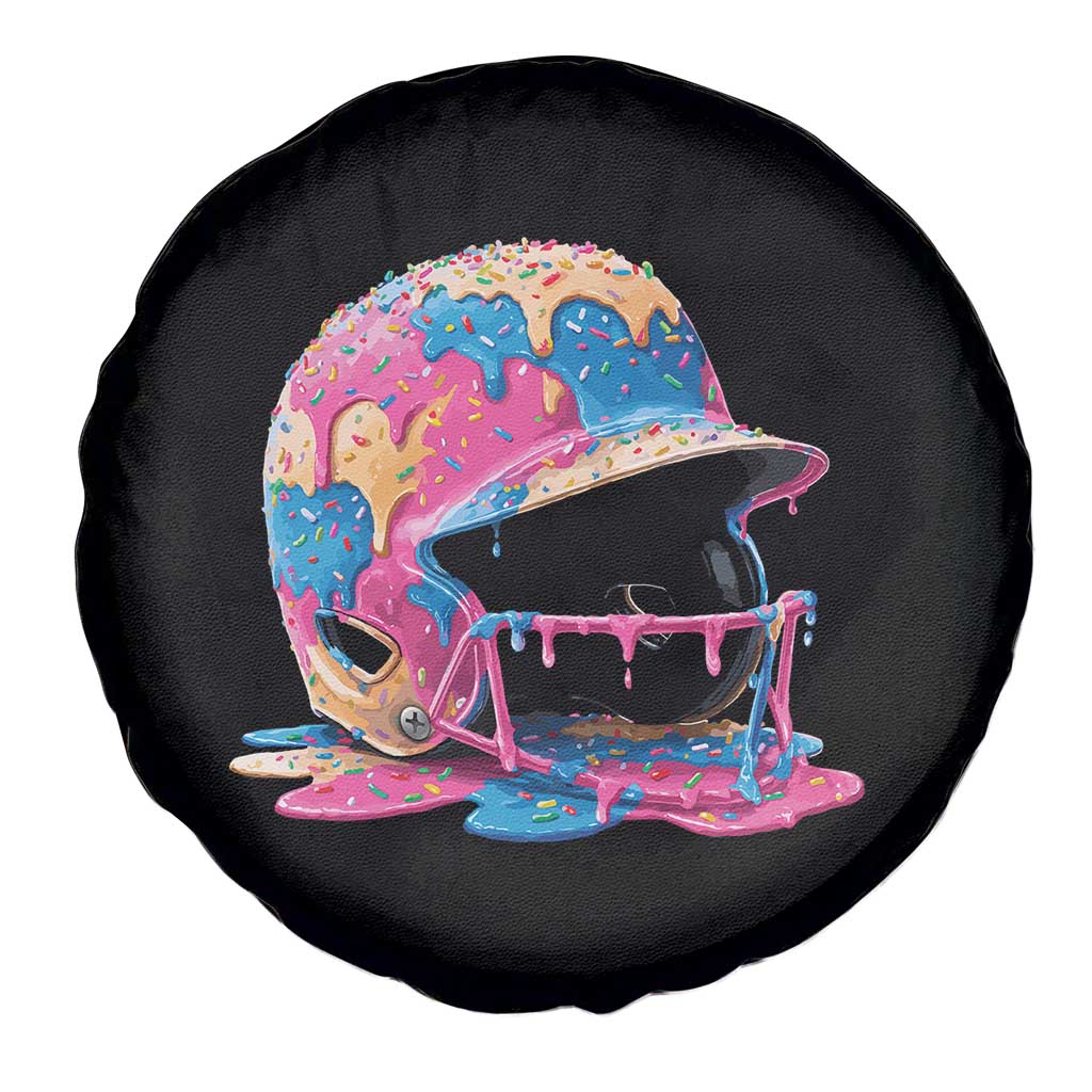 Funny Baseball Helmet Ice Cream Baseball Drip Spare Tire Cover - Wonder Print Shop