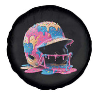 Funny Baseball Helmet Ice Cream Baseball Drip Spare Tire Cover - Wonder Print Shop