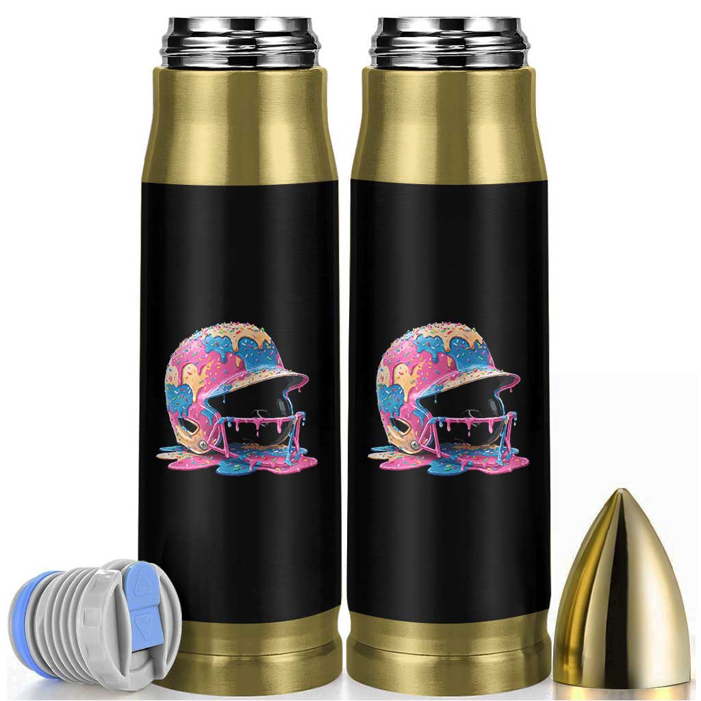 Funny Baseball Helmet Ice Cream Baseball Drip Bullet Tumbler - Wonder Print Shop