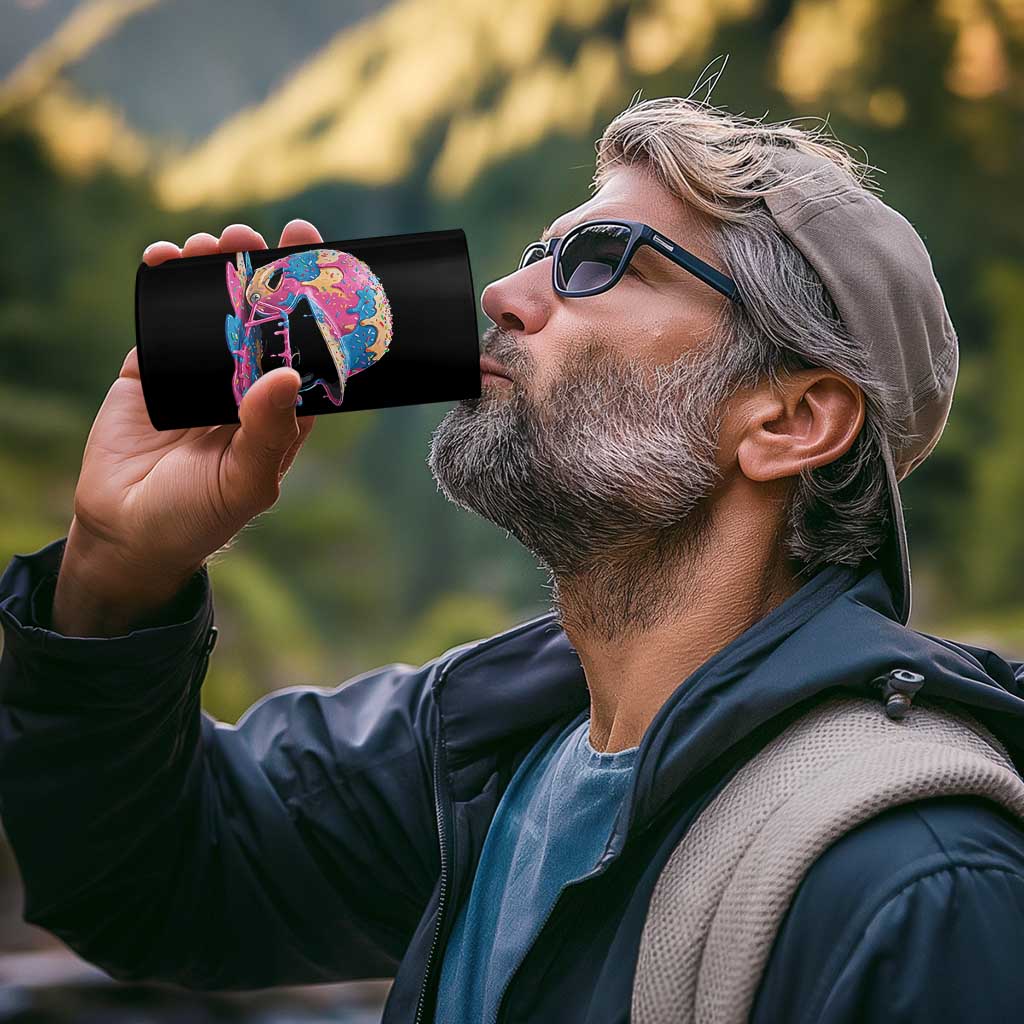 Funny Baseball Helmet Ice Cream Baseball Drip 4 in 1 Can Cooler Tumbler - Wonder Print Shop