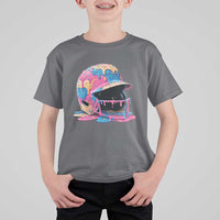 Funny Baseball Helmet Ice Cream Baseball Drip T Shirt For Kid - Wonder Print Shop