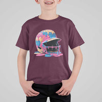 Funny Baseball Helmet Ice Cream Baseball Drip T Shirt For Kid - Wonder Print Shop