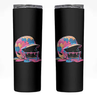 Funny Baseball Helmet Ice Cream Baseball Drip Skinny Tumbler - Wonder Print Shop