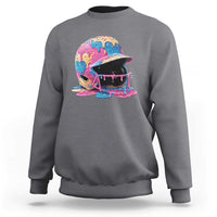 Funny Baseball Helmet Ice Cream Baseball Drip Sweatshirt - Wonder Print Shop