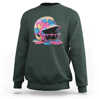 Funny Baseball Helmet Ice Cream Baseball Drip Sweatshirt - Wonder Print Shop