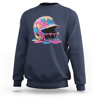 Funny Baseball Helmet Ice Cream Baseball Drip Sweatshirt - Wonder Print Shop