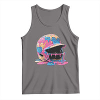 Funny Baseball Helmet Ice Cream Baseball Drip Tank Top - Wonder Print Shop