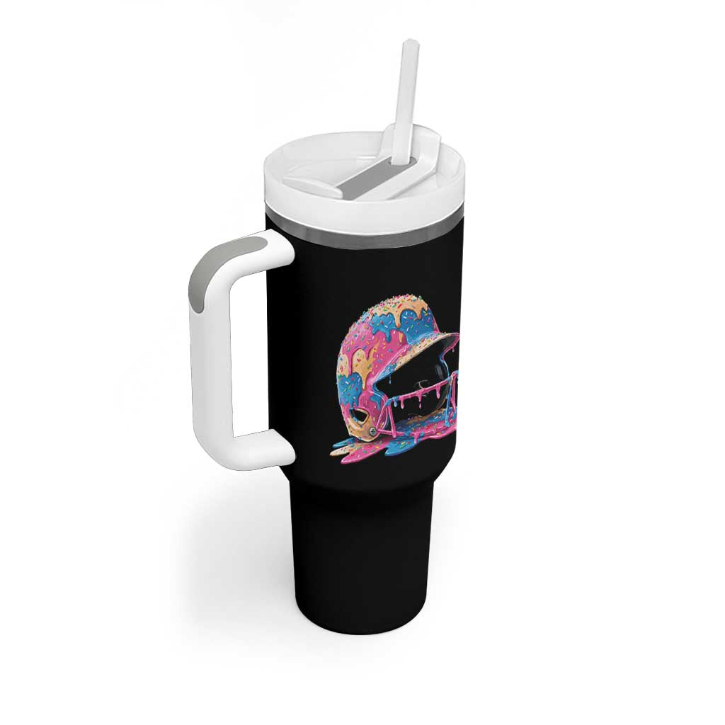 Funny Baseball Helmet Ice Cream Baseball Drip Tumbler With Handle - Wonder Print Shop