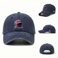 Funny Baseball Helmet Ice Cream Baseball Drip Washed Cotton Baseball Cap