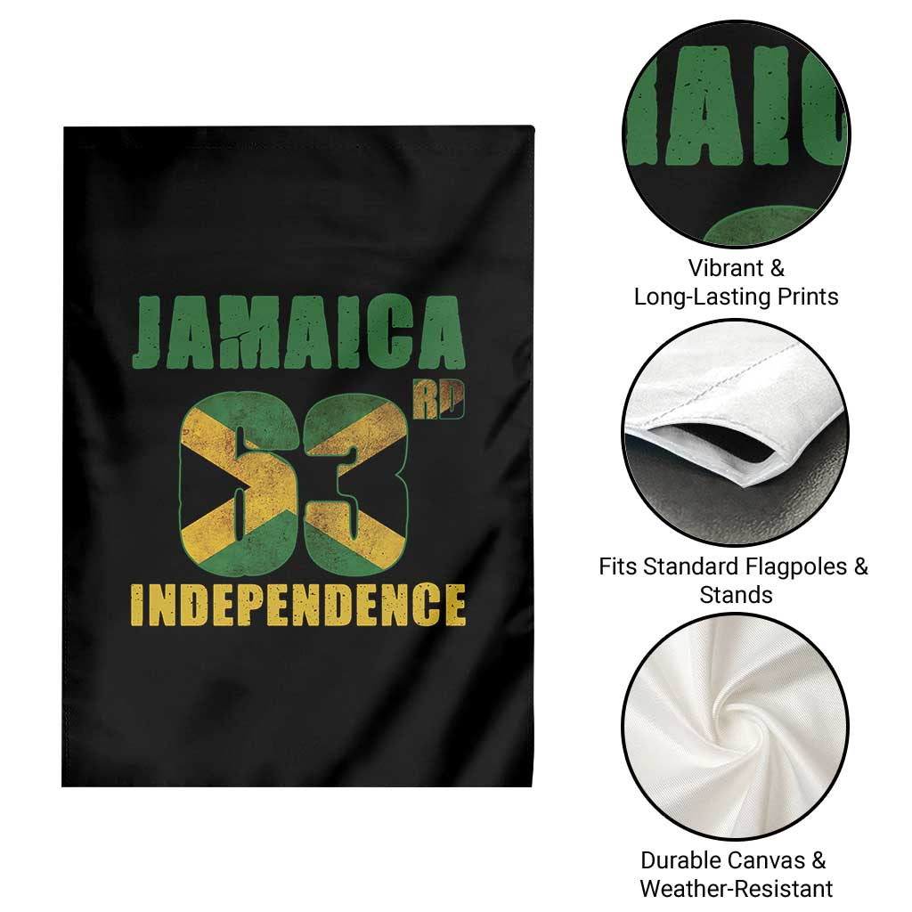 Jamaica 63rd Independence Garden Flag Jamaican Pride - Wonder Print Shop