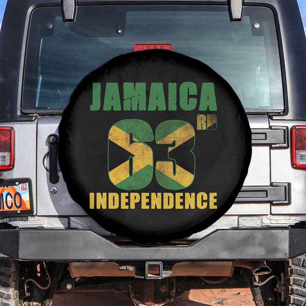 Jamaica 63rd Independence Spare Tire Cover Jamaican Pride - Wonder Print Shop