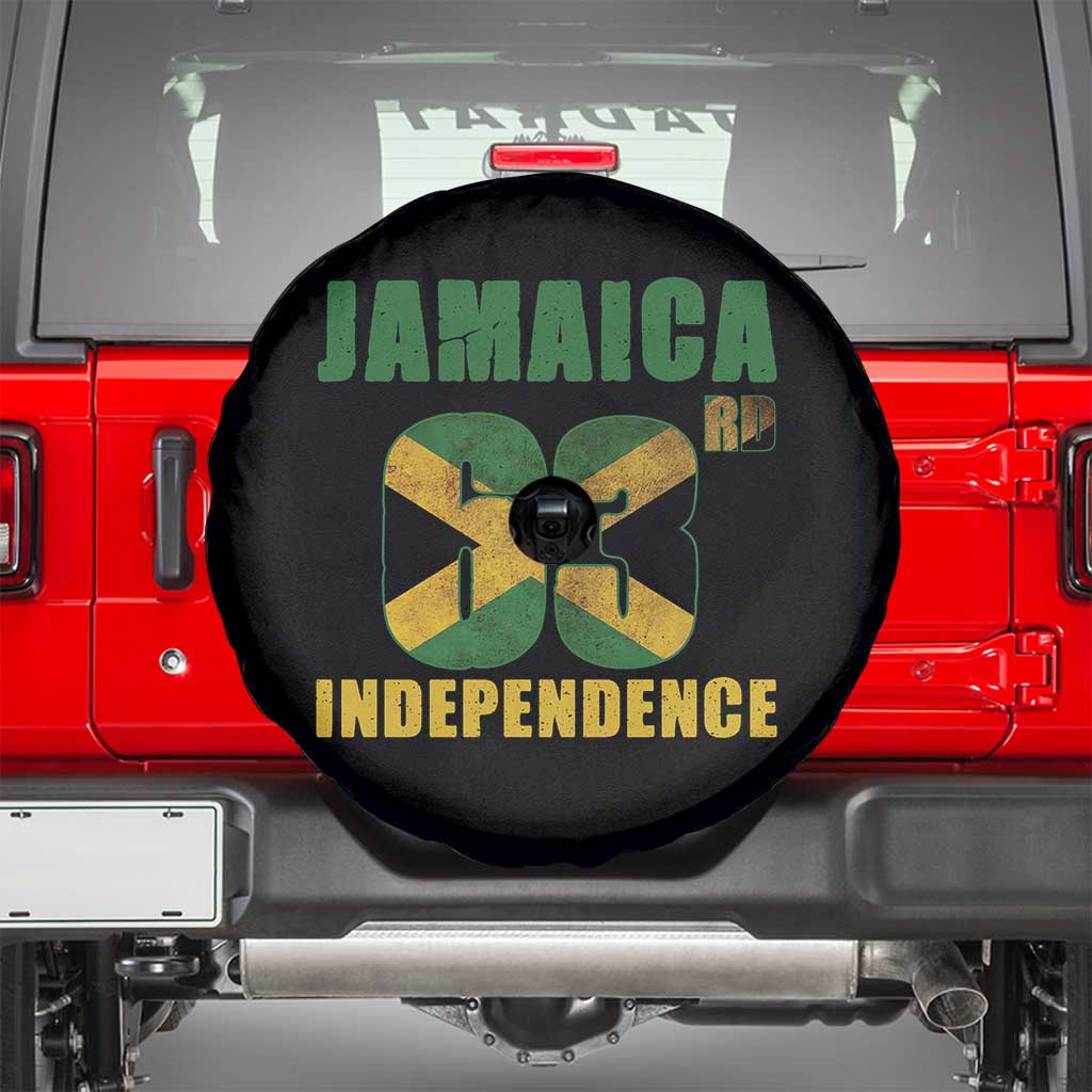 Jamaica 63rd Independence Spare Tire Cover Jamaican Pride - Wonder Print Shop