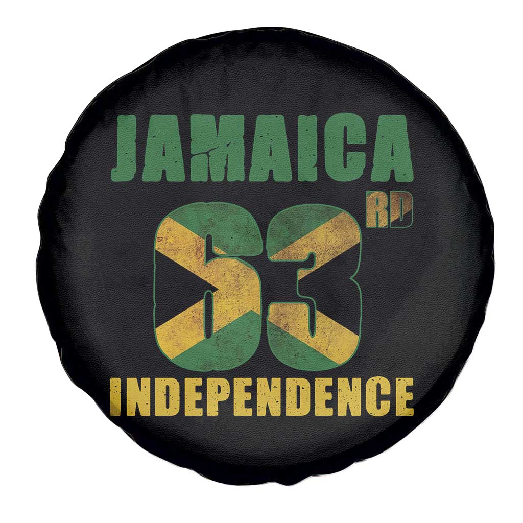 Jamaica 63rd Independence Spare Tire Cover Jamaican Pride - Wonder Print Shop