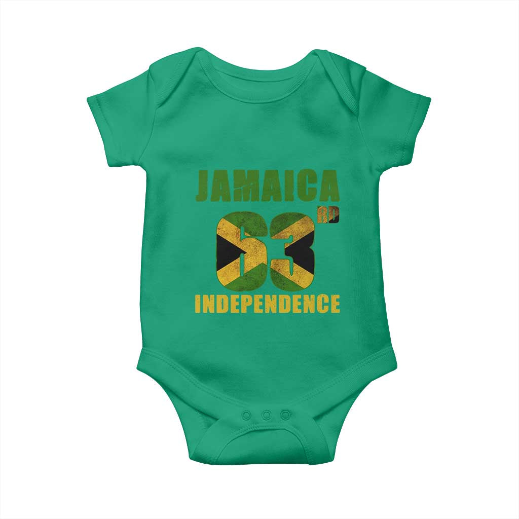 Jamaica 63rd Independence Baby Onesie Jamaican Pride - Wonder Print Shop