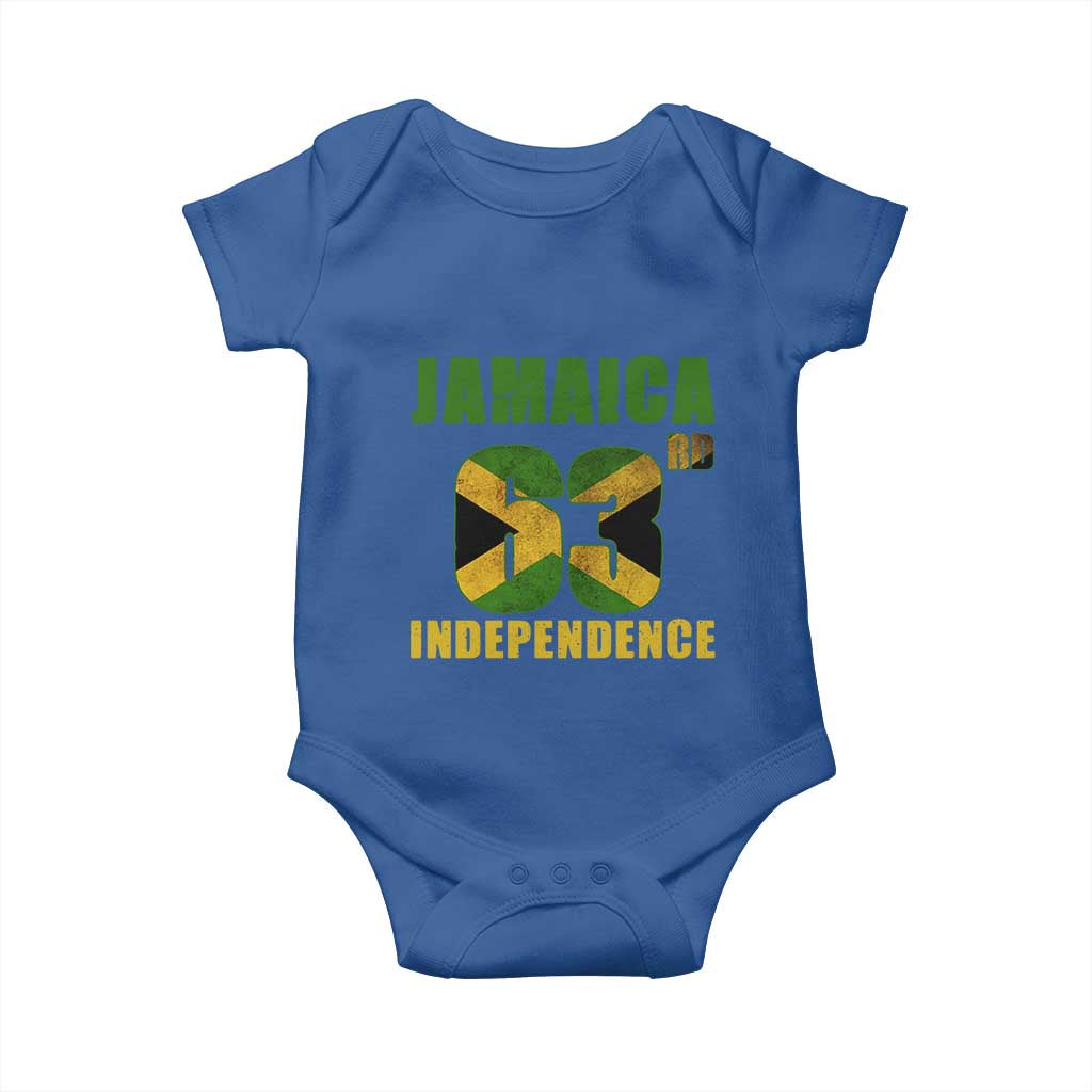 Jamaica 63rd Independence Baby Onesie Jamaican Pride - Wonder Print Shop