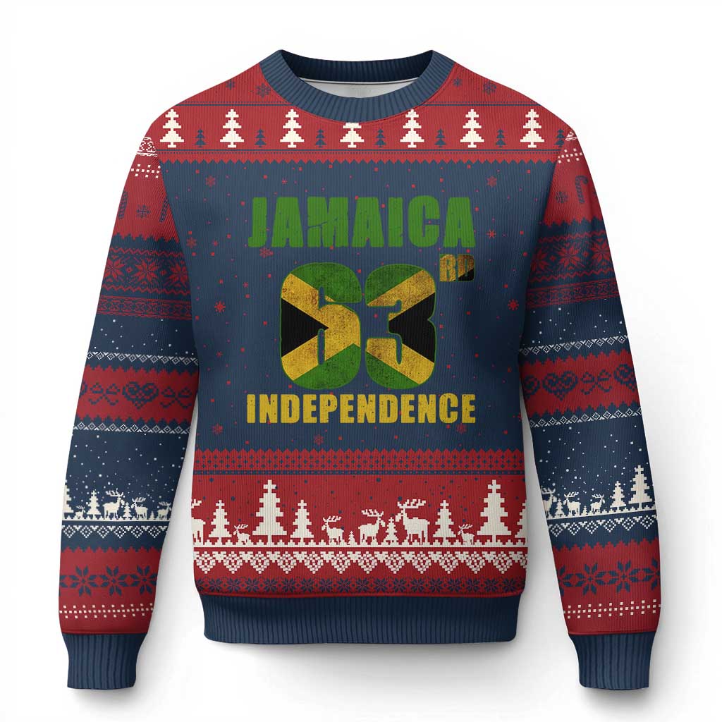 Jamaica 63rd Independence Ugly Christmas Sweater Jamaican Pride - Wonder Print Shop