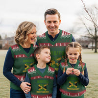 Jamaica 63rd Independence V-Neck Knit Sweater Vest Jamaican Pride - Wonder Print Shop