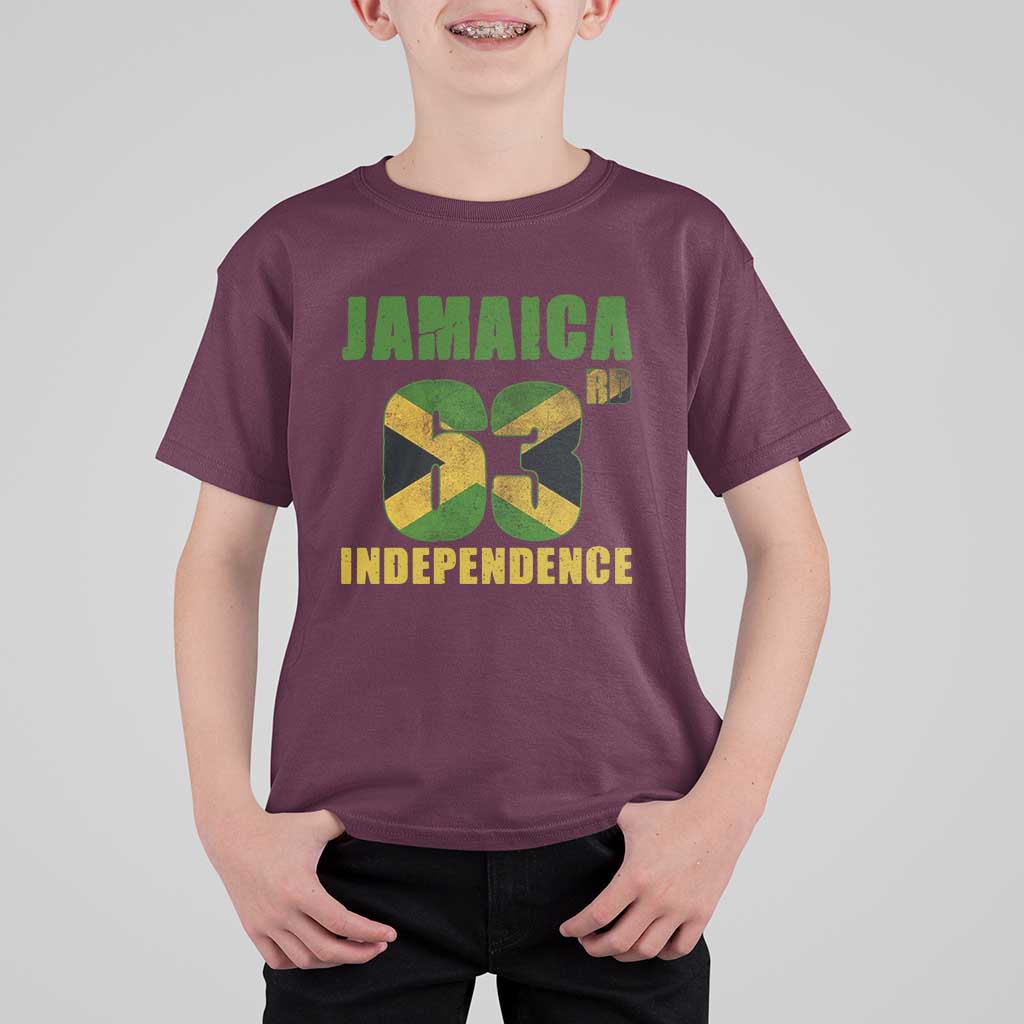 Jamaica 63rd Independence T Shirt For Kid Jamaican Pride - Wonder Print Shop