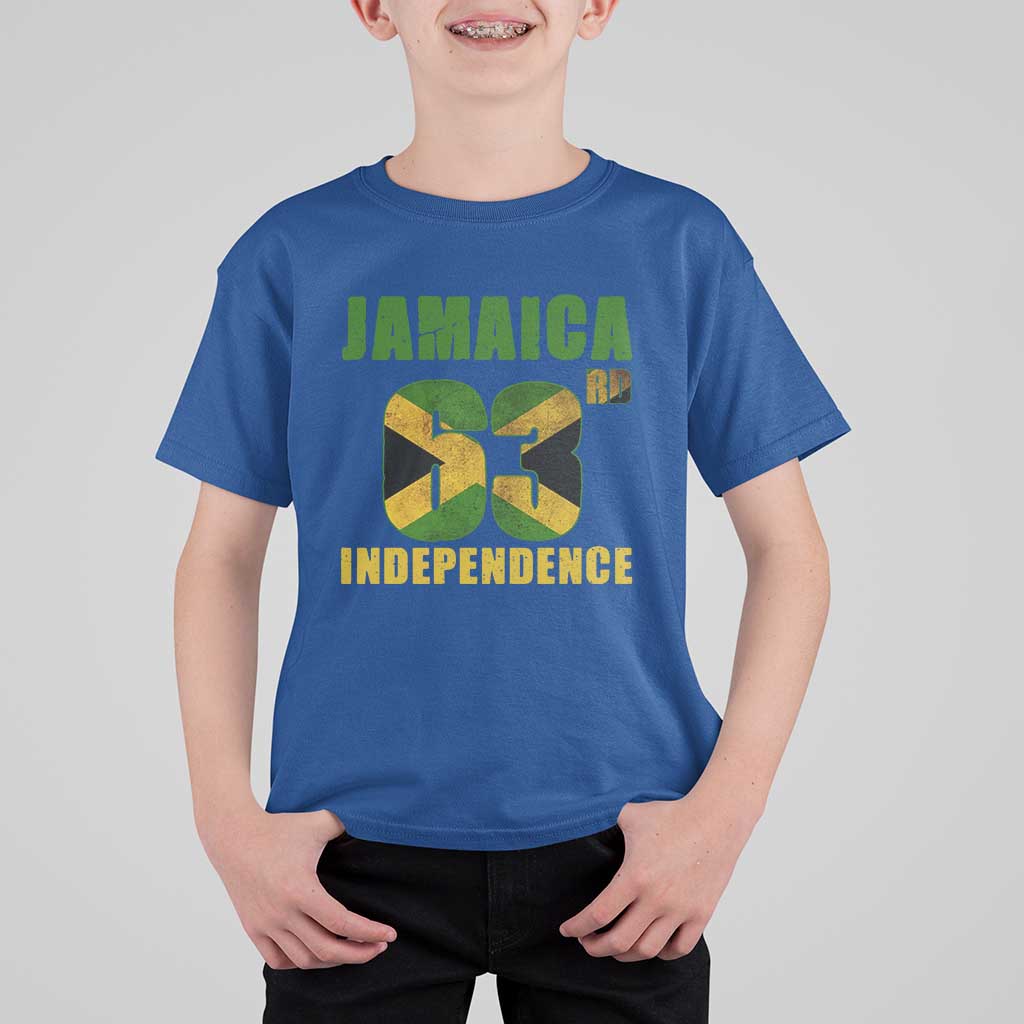 Jamaica 63rd Independence T Shirt For Kid Jamaican Pride - Wonder Print Shop