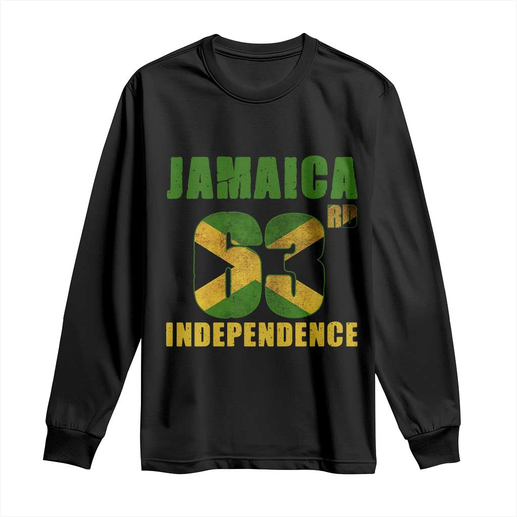 Jamaica 63rd Independence Long Sleeve Shirt Jamaican Pride - Wonder Print Shop