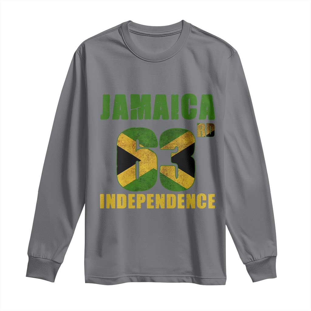 Jamaica 63rd Independence Long Sleeve Shirt Jamaican Pride - Wonder Print Shop