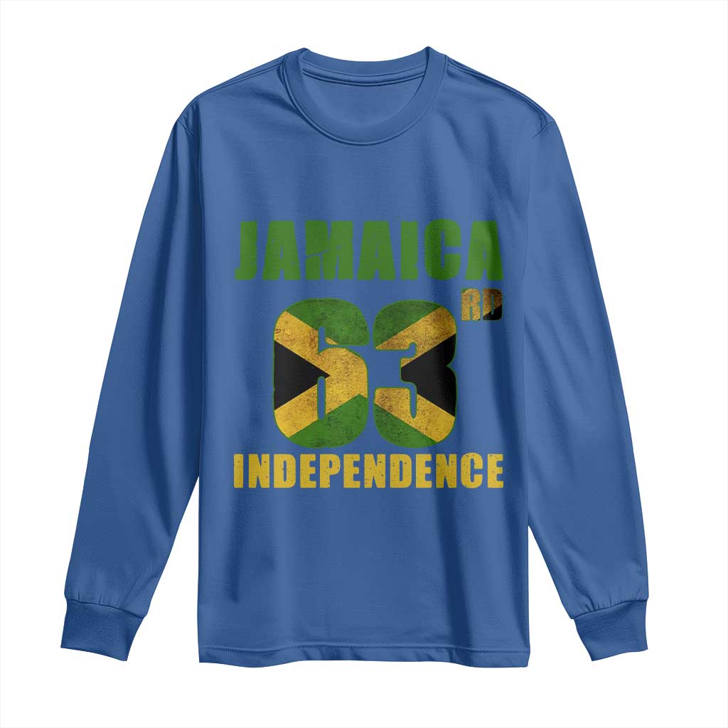 Jamaica 63rd Independence Long Sleeve Shirt Jamaican Pride - Wonder Print Shop