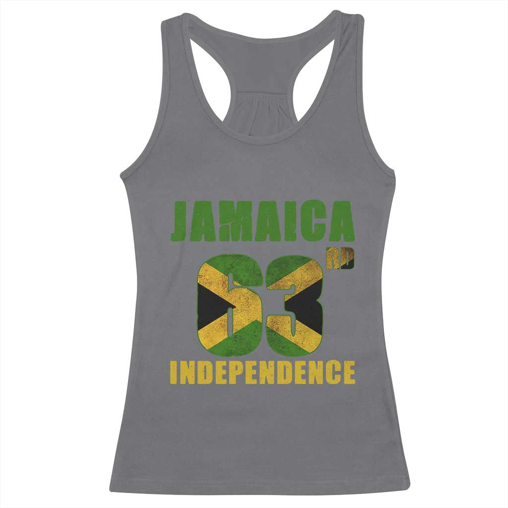 Jamaica 63rd Independence Racerback Tank Top Jamaican Pride - Wonder Print Shop