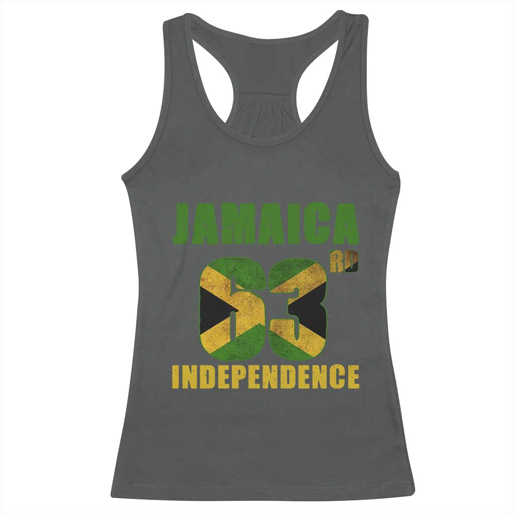 Jamaica 63rd Independence Racerback Tank Top Jamaican Pride - Wonder Print Shop