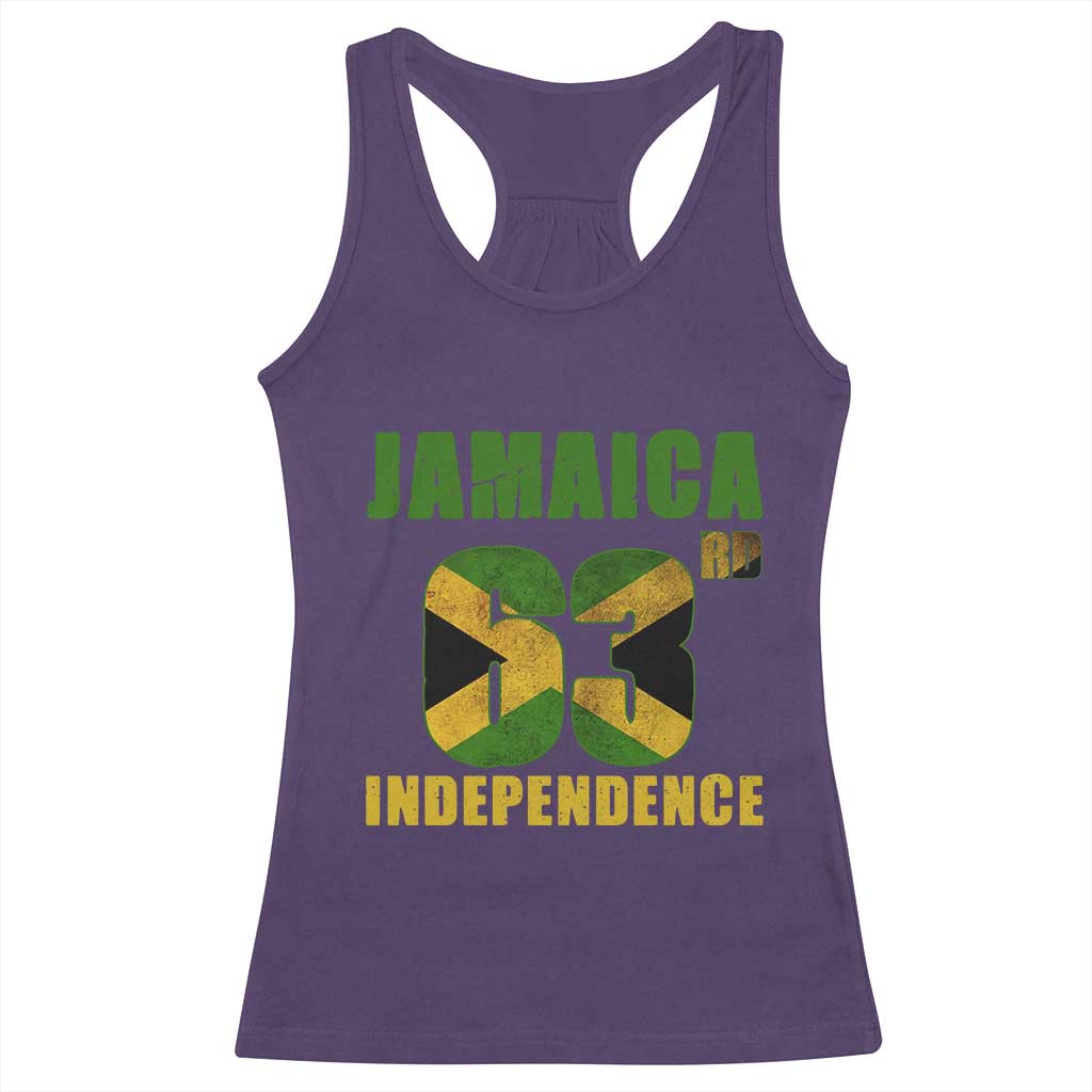 Jamaica 63rd Independence Racerback Tank Top Jamaican Pride - Wonder Print Shop