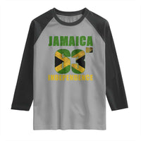 Jamaica 63rd Independence Raglan Shirt Jamaican Pride - Wonder Print Shop