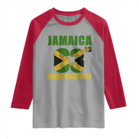 Jamaica 63rd Independence Raglan Shirt Jamaican Pride - Wonder Print Shop