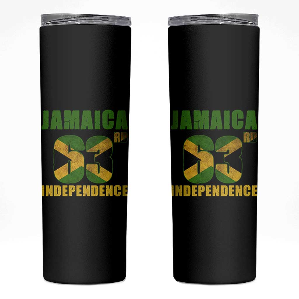 Jamaica 63rd Independence Skinny Tumbler Jamaican Pride - Wonder Print Shop