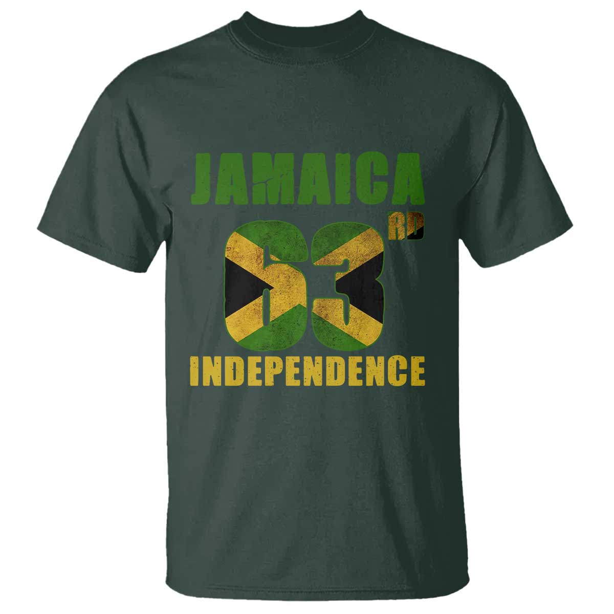 Jamaica 63rd Independence T Shirt Jamaican Pride - Wonder Print Shop