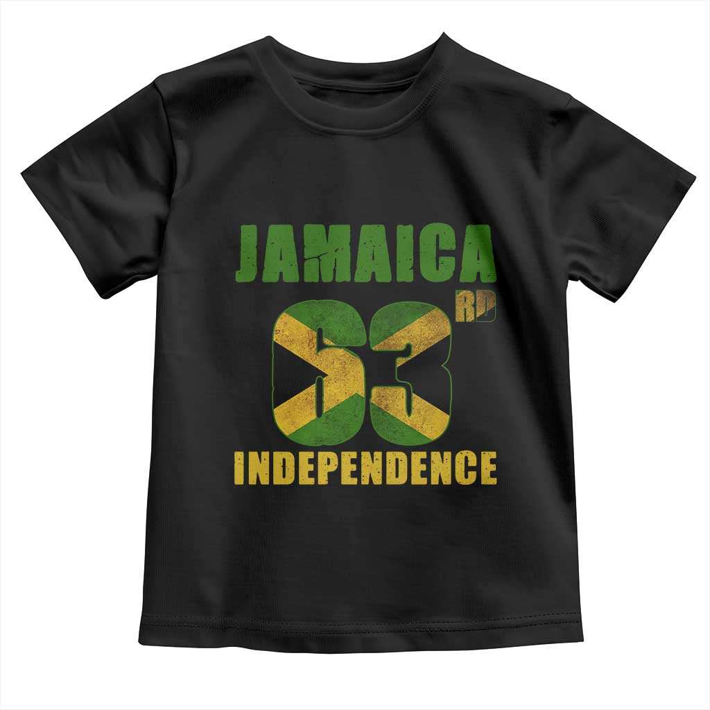 Jamaica 63rd Independence Toddler T Shirt Jamaican Pride - Wonder Print Shop